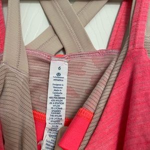 Lululemon Pink Workout Tank